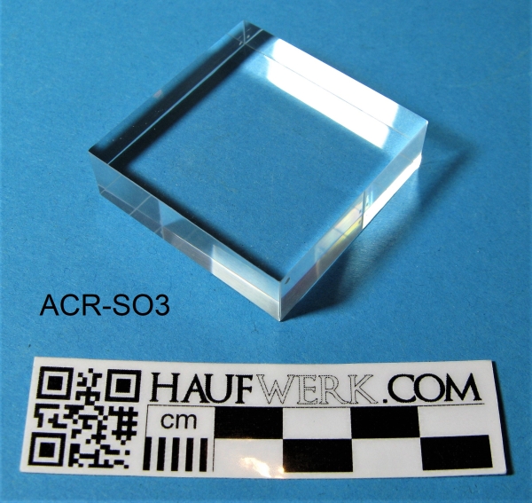 Acrylsockel 40 mm x 40 mm x 12 mm
